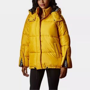 Women’s STEVE MADDEN golden yellow Puffer Jacket‎ size XL